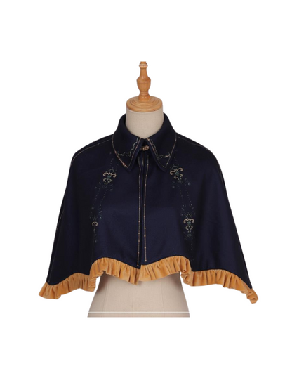 Black Retro Gothic Dark Lolita