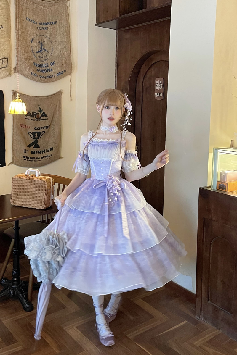 [pre-order] Ballet Style Dress + Hat + Headband + Ribbon Tail