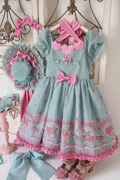 Sweet Girly Cat Jsk + Dress