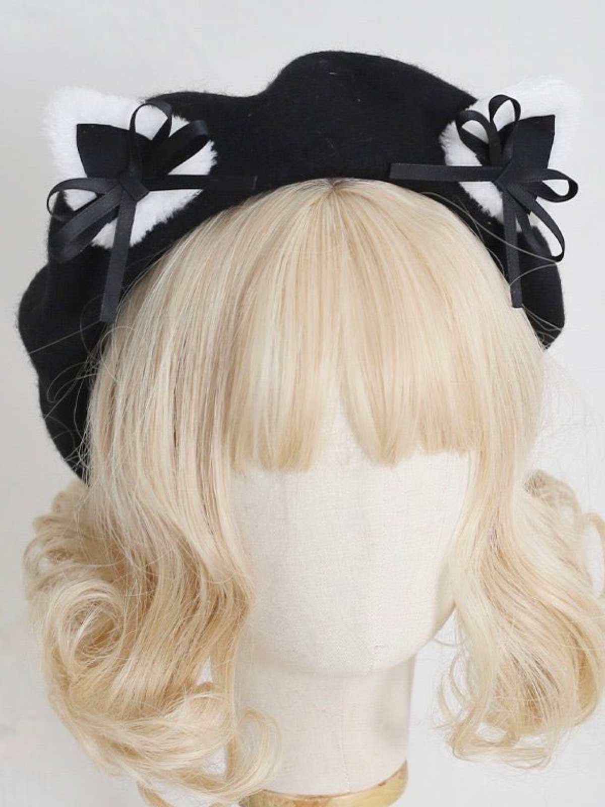 Cat Ears Bow Beret