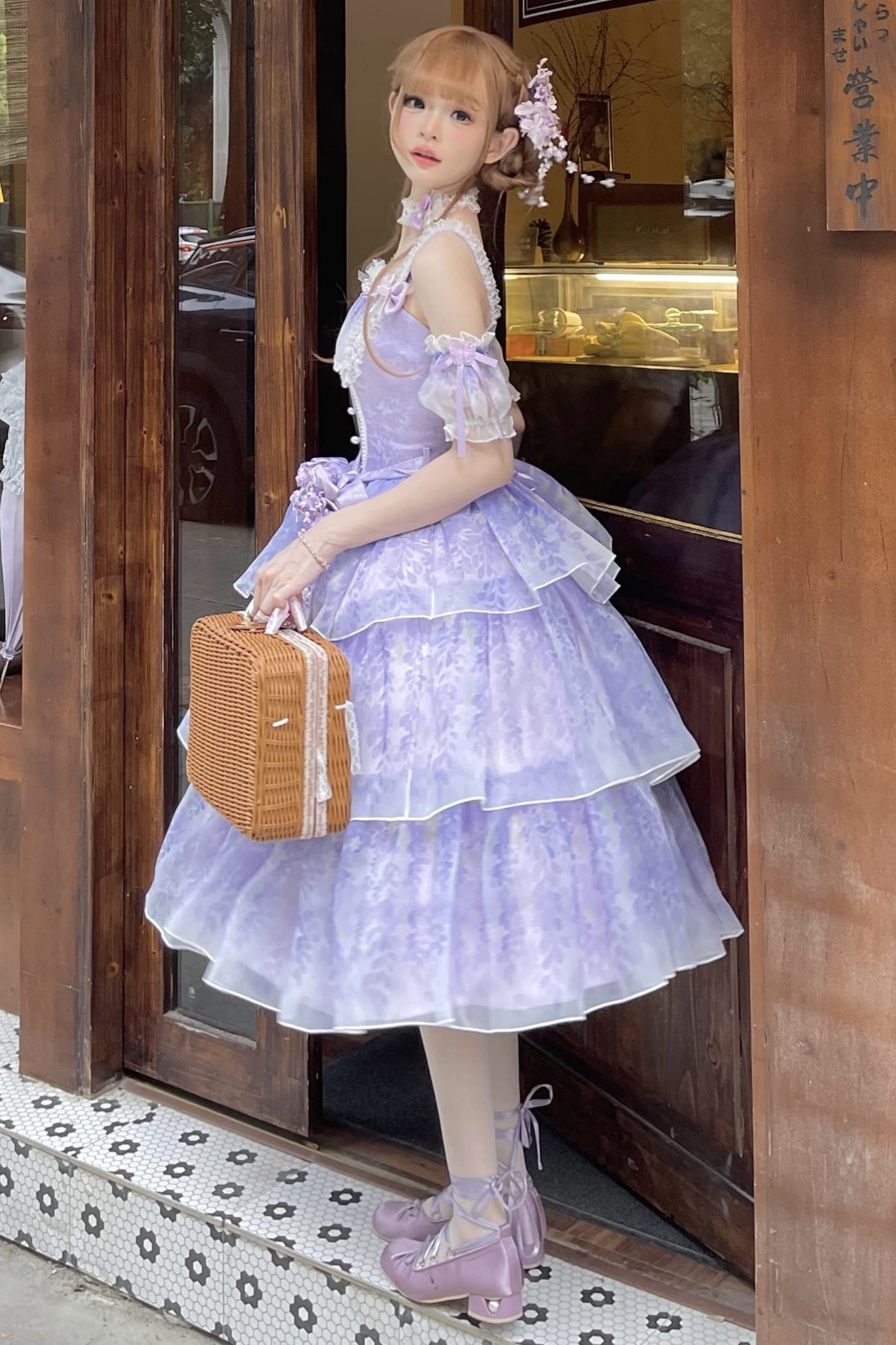 [pre-order] Ballet Style Dress + Hat + Headband + Ribbon Tail