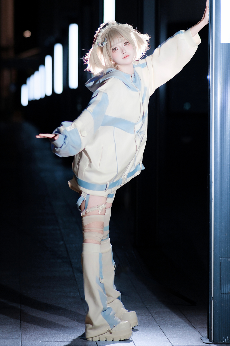 Cyber Subculture Jersey Jacket + Shorts + Leg Covers
