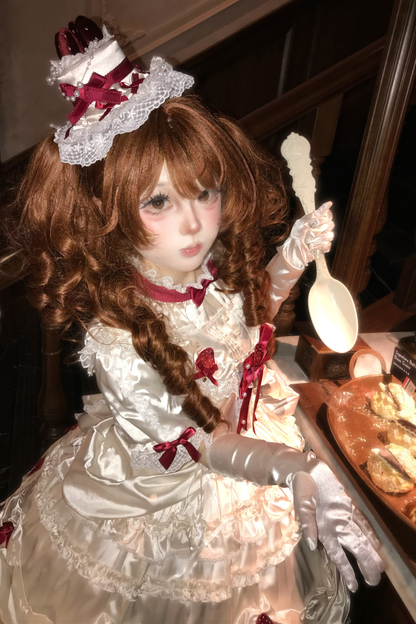 [pre-order Deadline: March 29] Cream Strawberry Lolita Dress