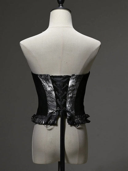 [pre-order Deadline: June 8] Phantom Knight Dark Gothic Military Dress Full Set (jacket + Bustier Top + Skirt)