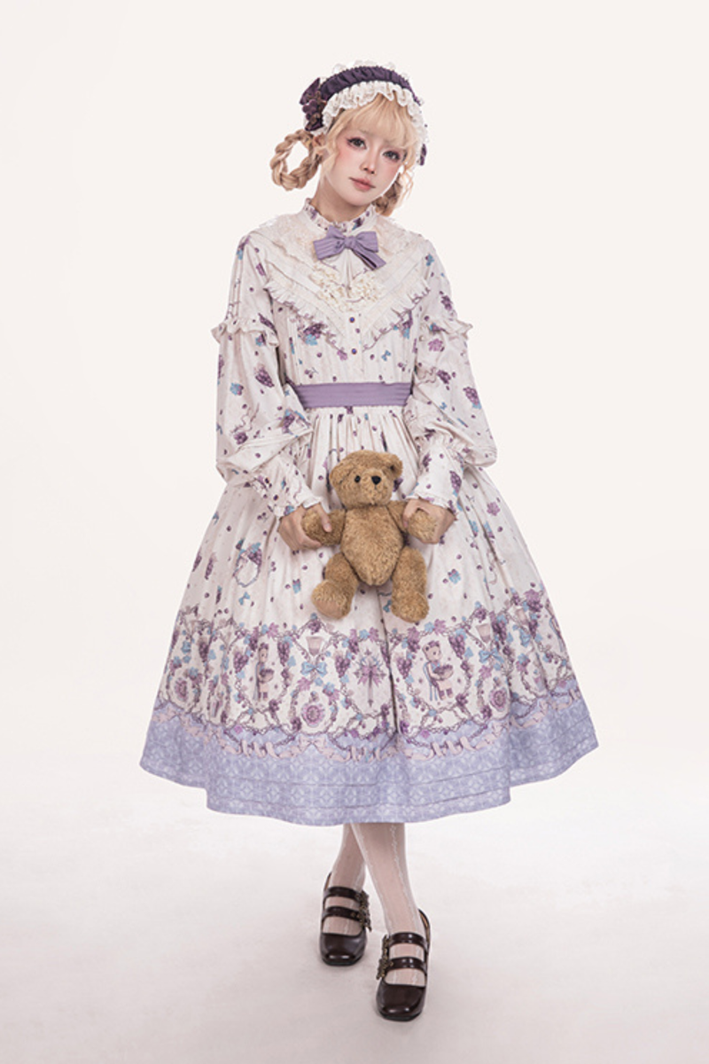 Winery Retro Bear Lolita Dress