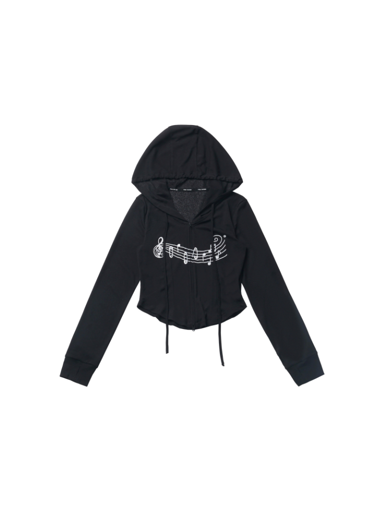 Sporty Mix Top + Hooded Hoodie + Camisole + Culottes