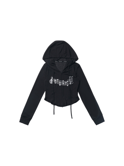 Sporty Mix Top + Hooded Hoodie + Camisole + Culottes