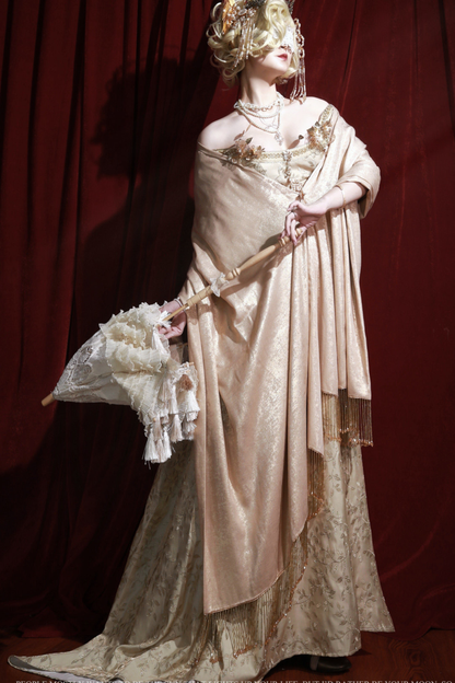 Twilight Lolita Dress + Shawl + Brooch + Bag