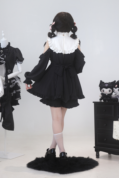 Rose Princess Off-the-shoulder Ruffle Ribbon Top