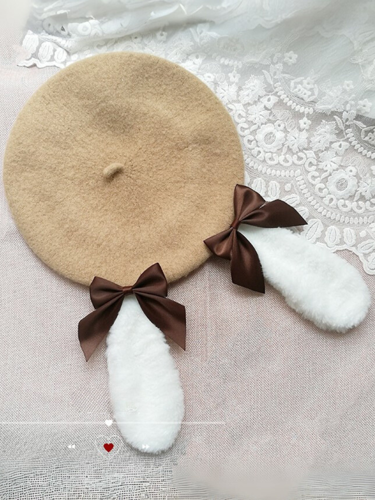 Rabbit Ears Bow Beret