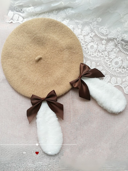 Rabbit Ears Bow Beret