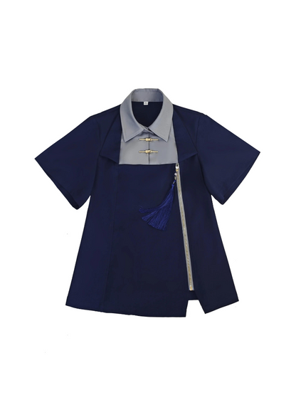 Chinese-style Mode Summer Top + Shorts