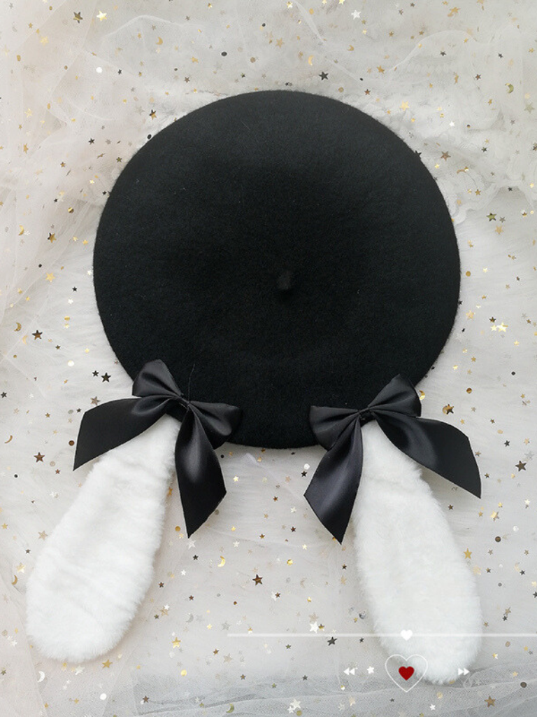 Rabbit Ears Bow Beret
