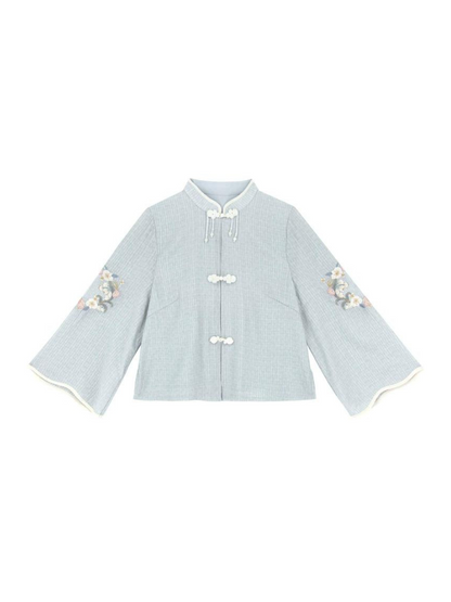 Spring Chinese-style Top + Long Skirt