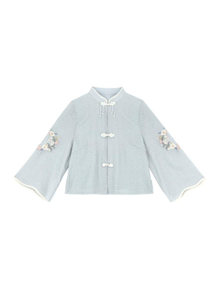 Spring Chinese-style Top + Long Skirt