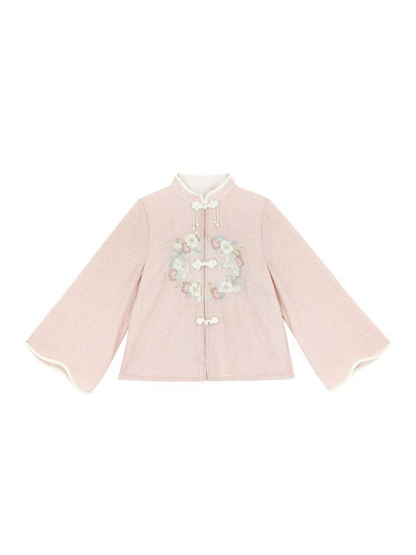 Spring Chinese-style Top + Long Skirt