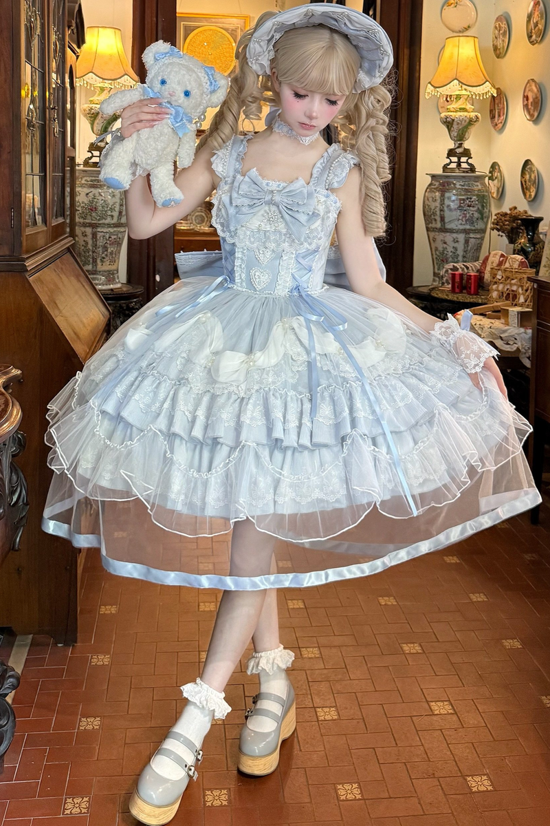 Sweet Ruffle Tiered Lolita Dress