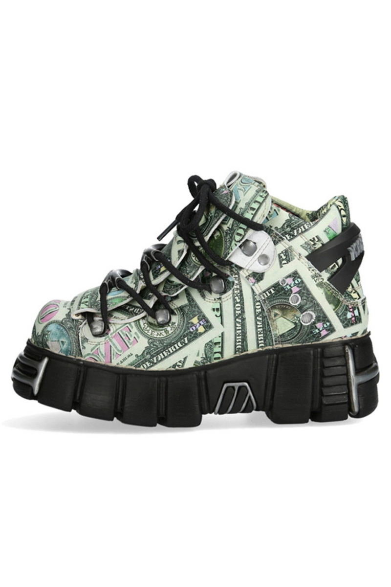 Y2k Subculture Platform American Comic Shoes