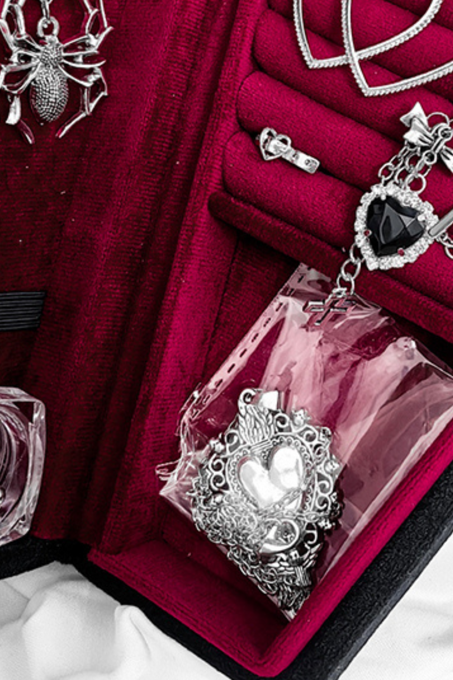 [pre-order] Velvet Necklace Ring Jewelry Box