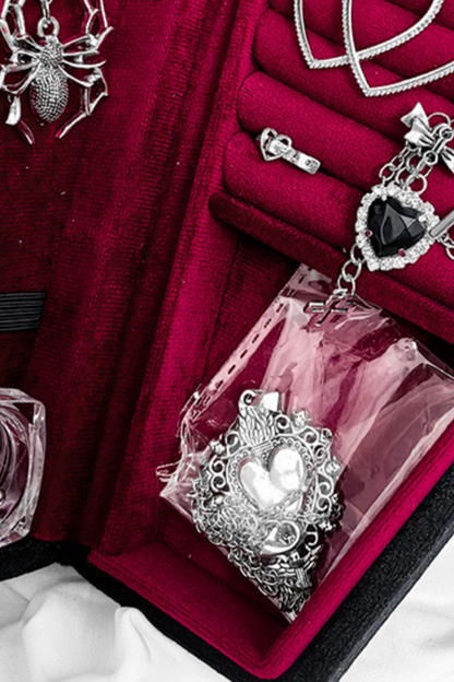 [pre-order] Velvet Necklace Ring Jewelry Box
