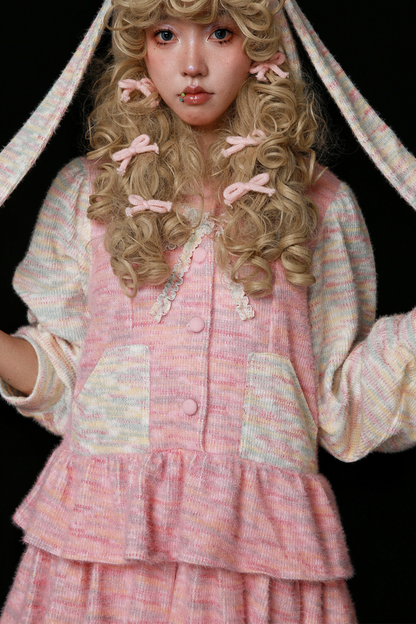 Sweet Girly Y2k Flare Sleeveless Dress