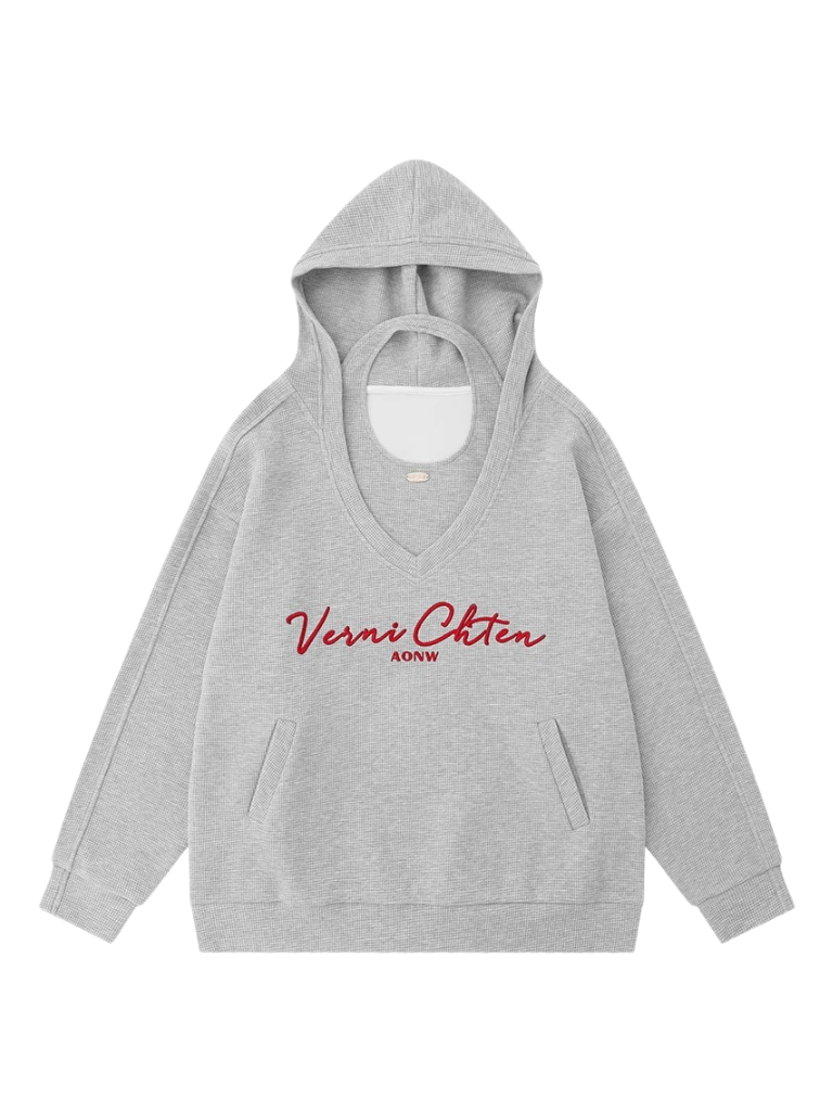 American Retro Sweatshirt Hooded Loose Oversized Two-piece Set