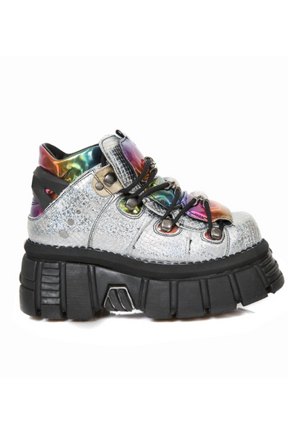 Colorful Metallic Design Shoes