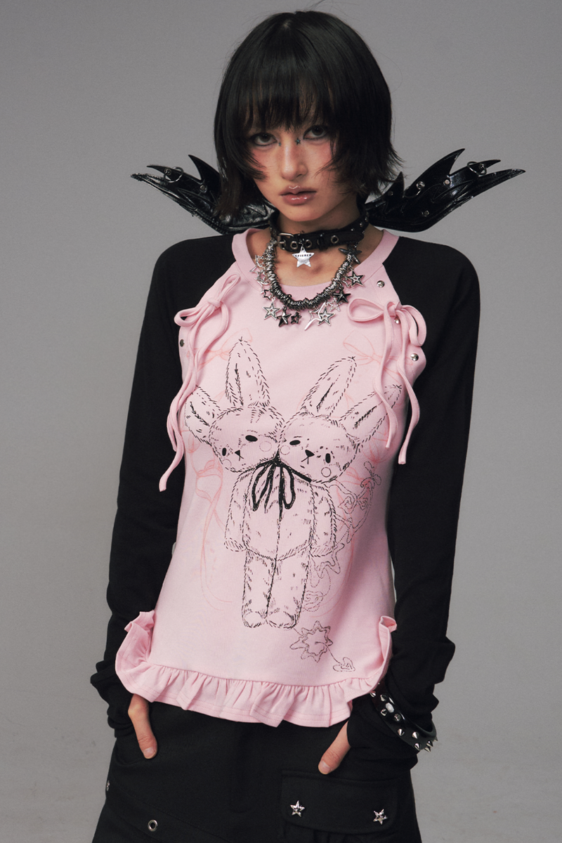 Bicolor Dark Punk Top