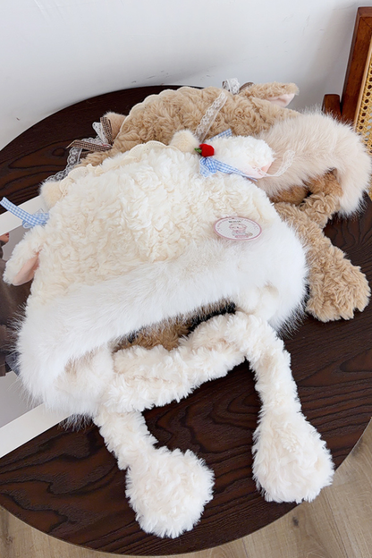 Lamb Fur Hat + Scarf
