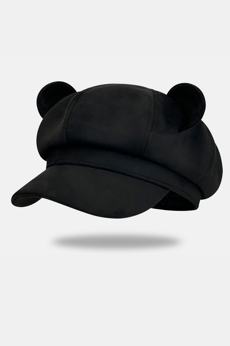 Bear Ear Suede Beret