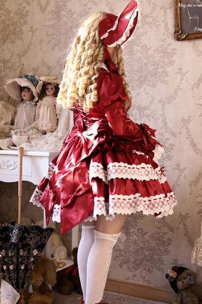 Cream Croissant Old-style Doll Lolita Dress