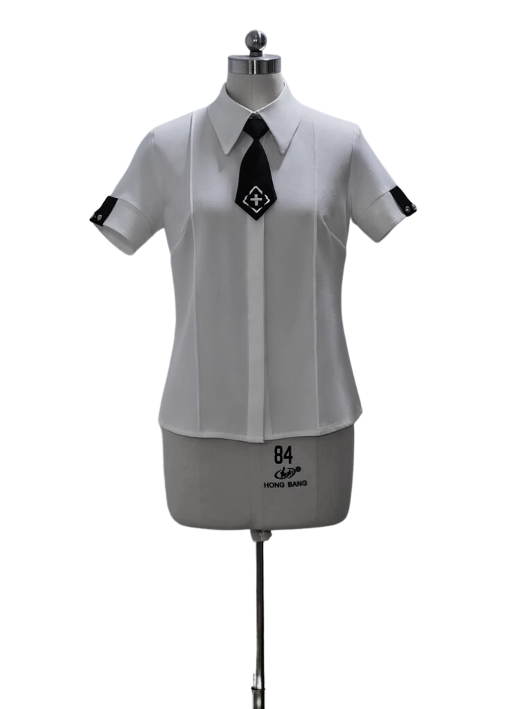 A Line Skirt Design Cape Suit [hoodie Cape + Shirt + Skirt + One Shoulder Cape]
