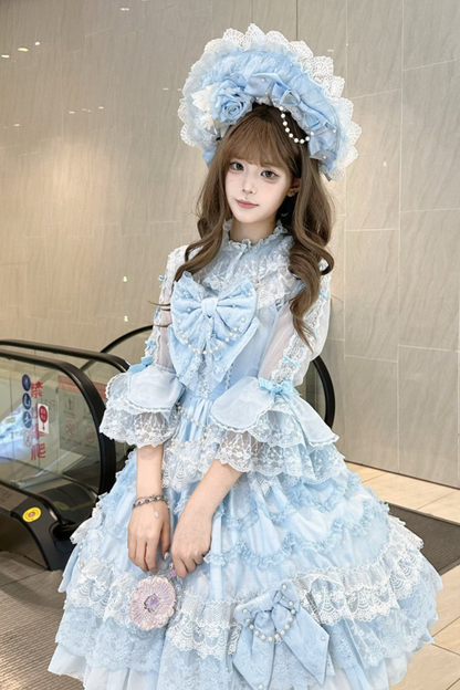 Sweet Ribbon Chiffon Lolita Blouse