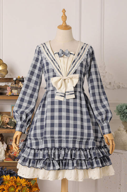 Sweet Witch Plaid Lolita Dress