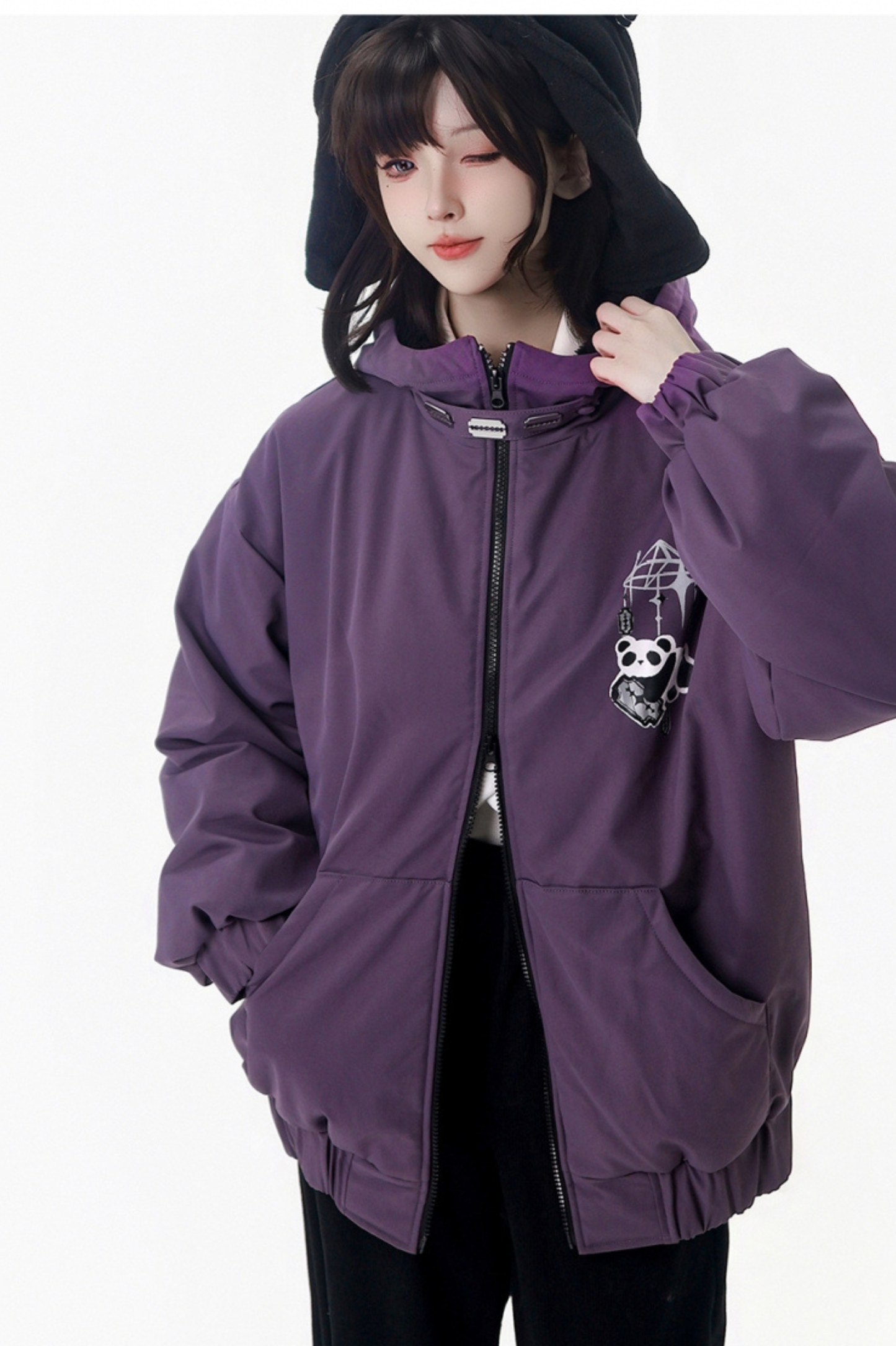 Blackberry Hood Jacket + Tops + Pants + Skirt