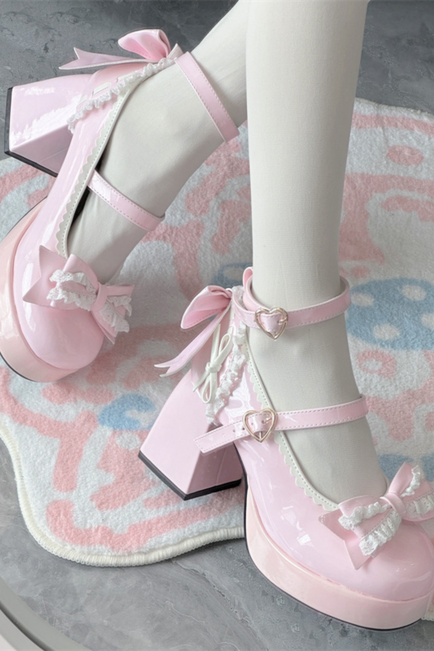 Ruffle Ribbon Lolita Shoes