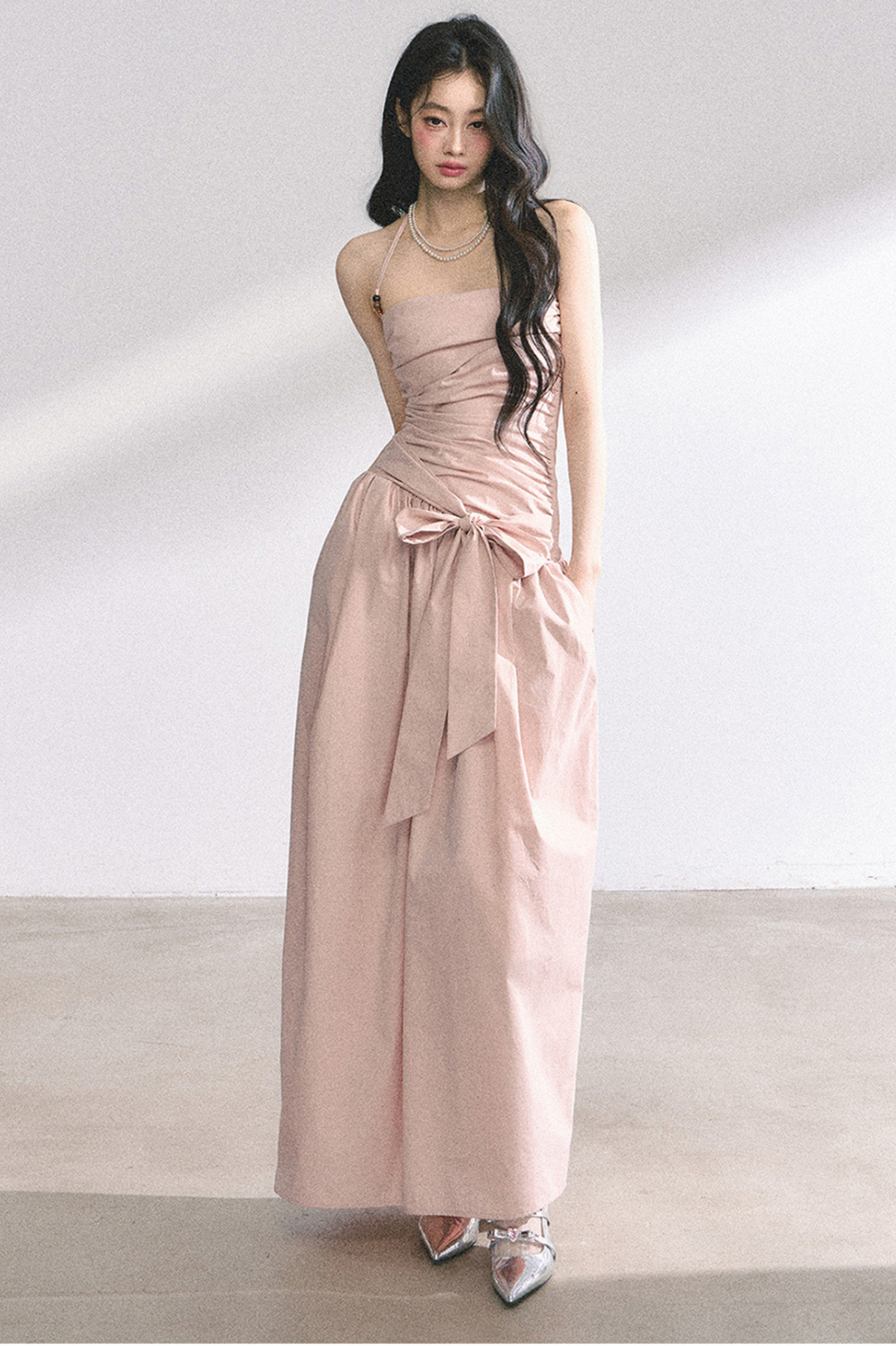Halter Neck Long Dress