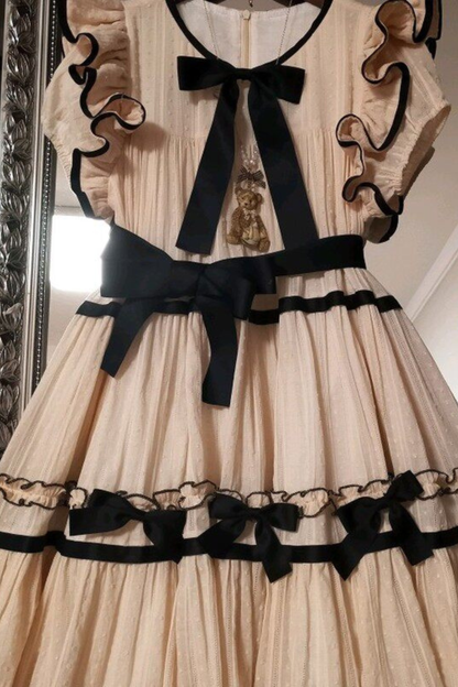Milk Jacquard Lolita Dress