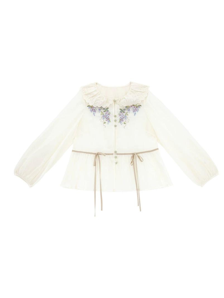 [pre-order] Retro Flower Sweet Top + Long Skirt