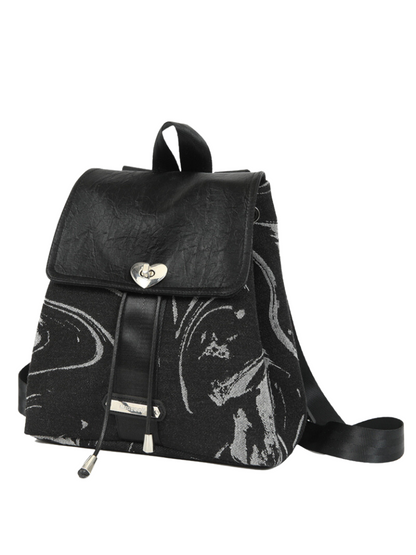 Y2k Cool American Denim Metal Buckle Backpack