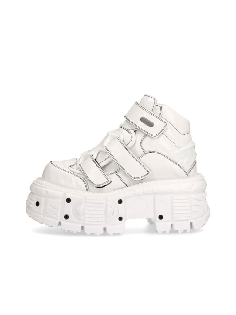Metal Screenshot Punk Leather Power Sole Shoes