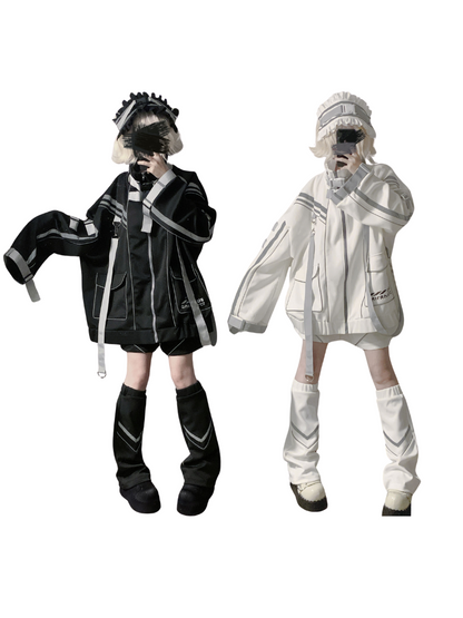 [angel Style] Charge Electronics Original Cyberpunk Sportswear Jacket