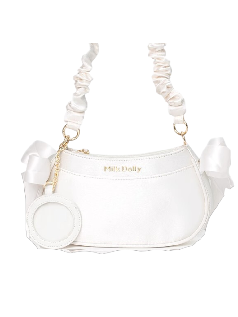 Floating Cat Satin One Shoulder Bag
