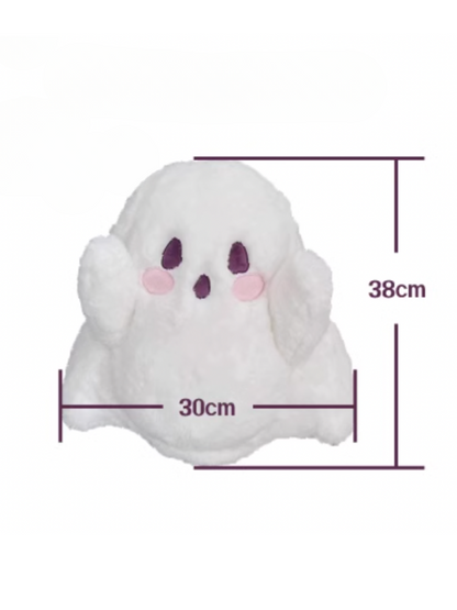 Fluffy White Ghost Backpack