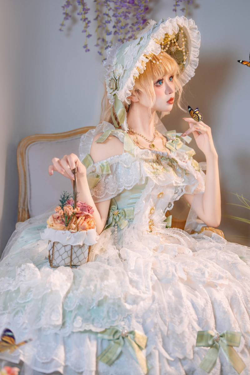 Forest Illusion Bridal Lolita Dress