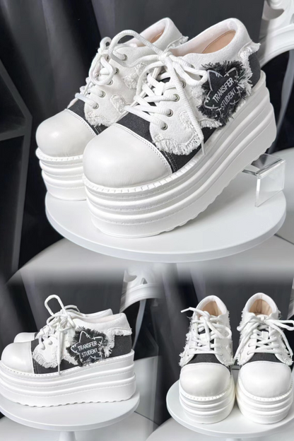 Rockstar Denim Platform Shoes