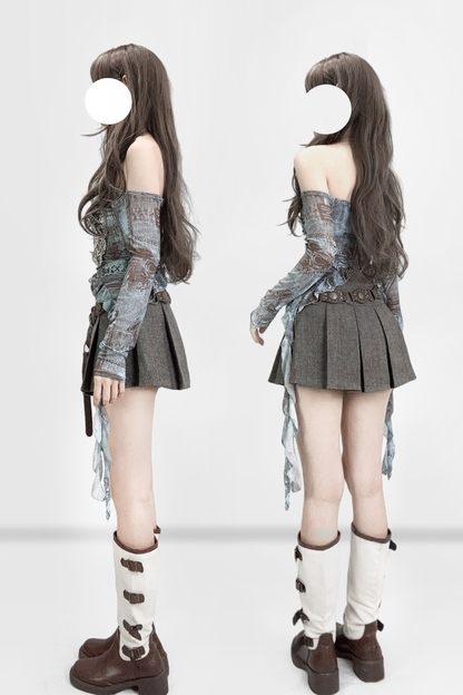 Maillard Butterfly Sheer Top
