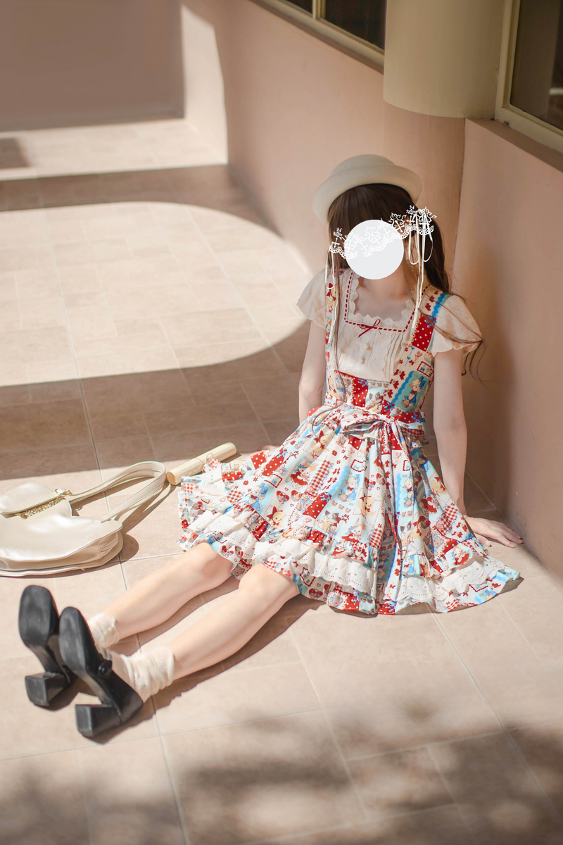 [pre-order] Retro Pop Vest Skirt + Shirt