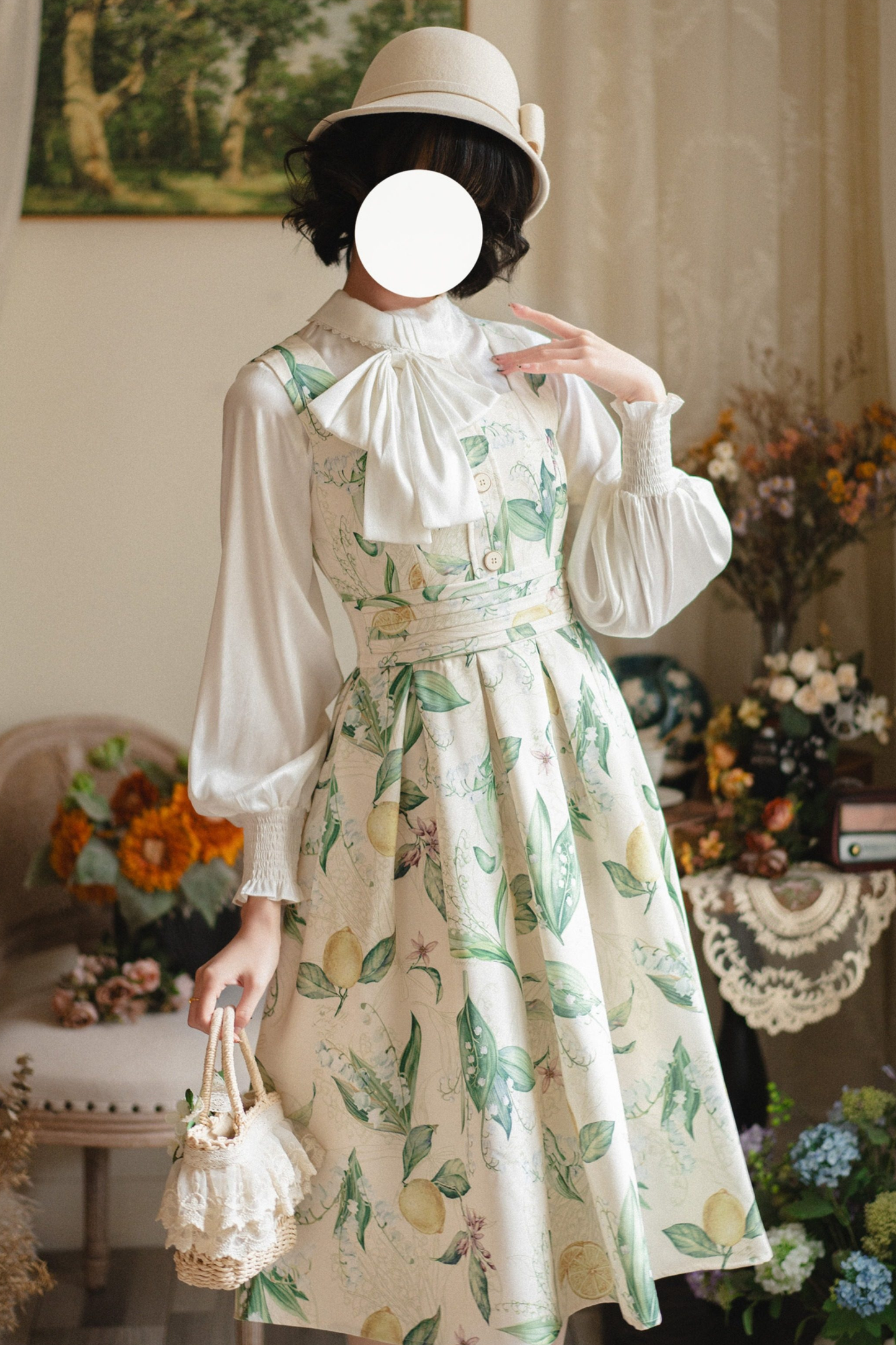 Retro Sleeveless Dress + Shirt