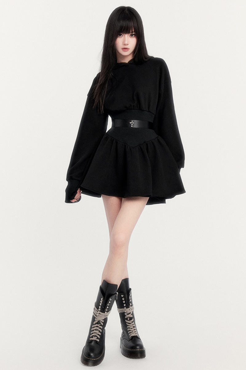 Devil Kitten Dark Style Hooded Dress